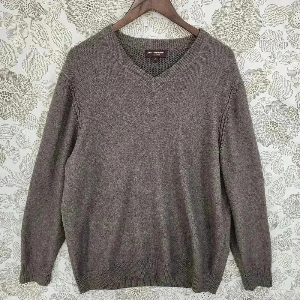 Johnston & Murphy Wool Blend V neck Sweater Men's XL